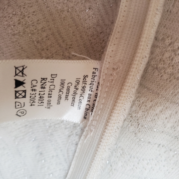 NWT Anthro Porridge Ivory & Silver Sweetheart Top - Picture 7 of 7